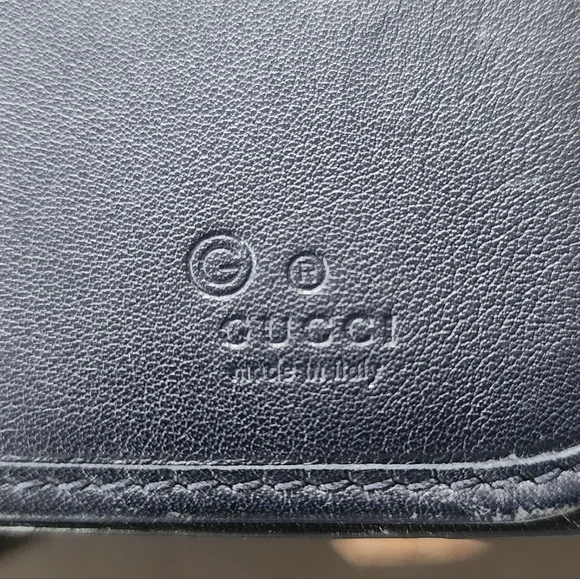 Gucci Navy Leather Wallet